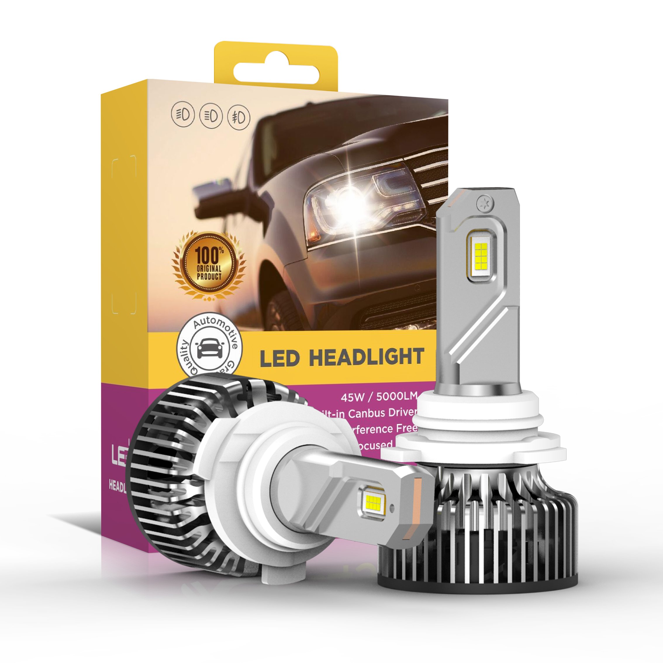 New Arrival X50 9005 Auto Led Headlight Bulb High Power 100W 20000Lm H1 H4 H7 H11 9005 9006 Car Headlamp Kit for Cars